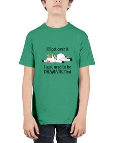 dramatic unicorn 96# - unicorn - Youth Tee Unisex