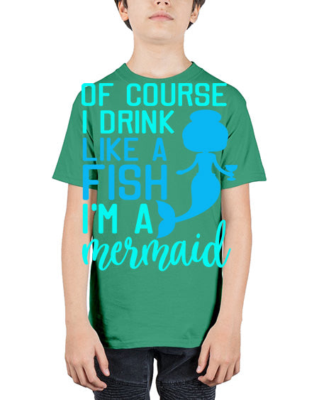 drinklikeafishvk 61# - shark-fish - Youth Tee Unisex