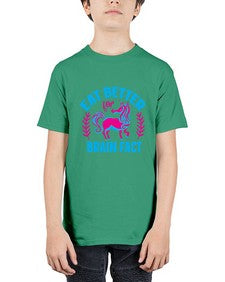 eat better for brain fact 119# - unicorn - Youth Tee Unisex