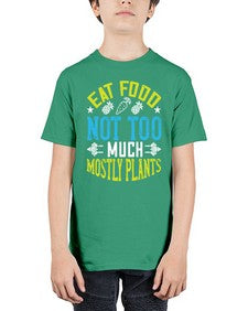 eat food not too much mostly plants 157# - vegan - Youth Tee Unisex