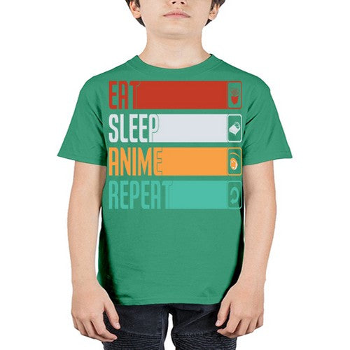 eat sleep anime repeat225# - anime - Youth Tee Unisex