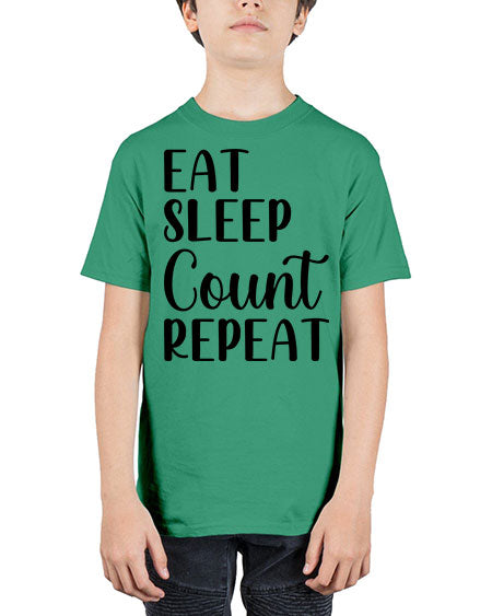 eat sleep count repeat 735# - pharmacist - Youth Tee Unisex