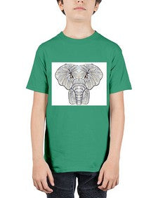 ethnic elefant 422# - mandala - Youth Tee Unisex