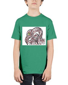 ethnic flamingo 423# - mandala - Youth Tee Unisex