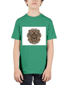 ethnic lion 430# - mandala - Youth Tee Unisex