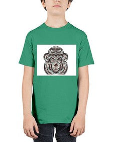 ethnic monkey 431# - mandala - Youth Tee Unisex