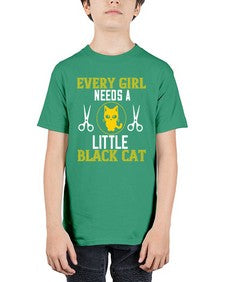 every girl needs alittle black cats Style 48# - cats - Youth Tee Unisex