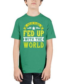 fed by plans fed up with the world 168# - vegan - Youth Tee Unisex