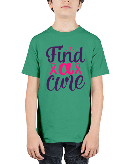 find a cure - breast cancer - Youth Tee Unisex