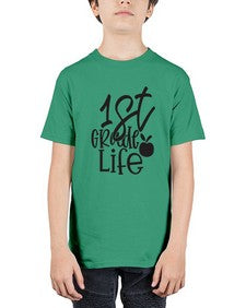 first grade design black 122# - first grade - Youth Tee Unisex