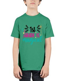 first grade is magical 140# - first grade - Youth Tee Unisex