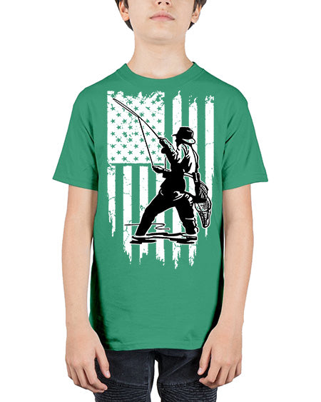 fishing 37# - shark-fish - Youth Tee Unisex