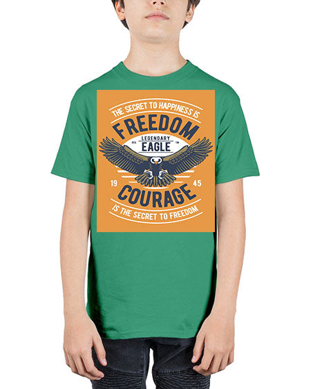 freedom eagle 35# - birds - Youth Tee Unisex