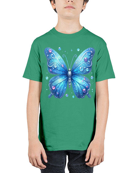 glitter butterfly 17# - butterfly - Youth Tee Unisex