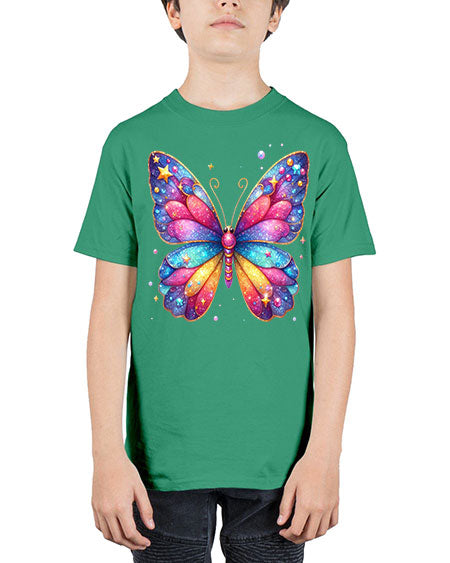 glitter butterfly 20# - butterfly - Youth Tee Unisex