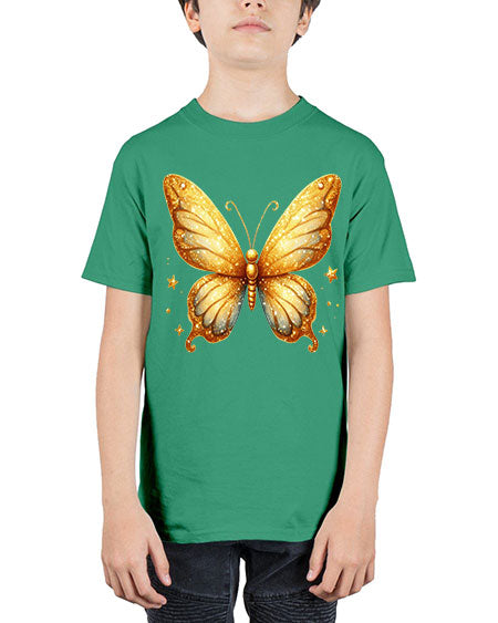 glitter butterfly 24# - butterfly - Youth Tee Unisex