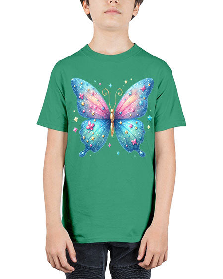 glitter butterfly 2# - butterfly - Youth Tee Unisex