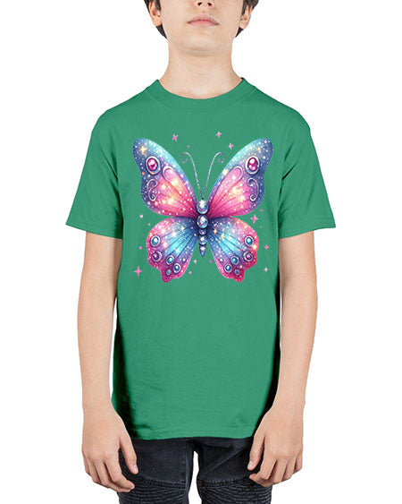 glitter butterfly 5# - butterfly - Youth Tee Unisex