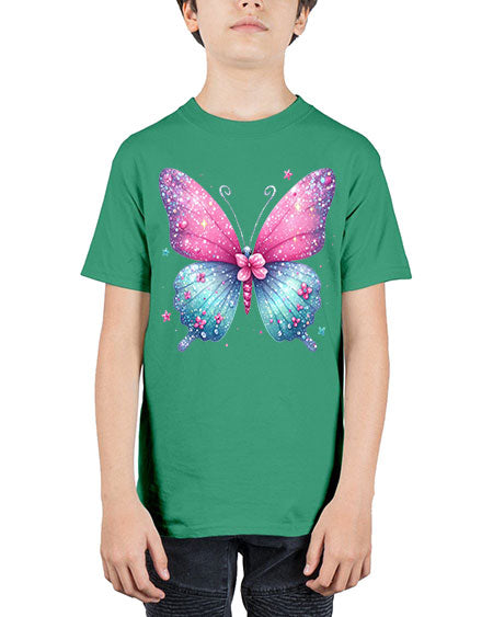 glitter butterfly 7# - butterfly - Youth Tee Unisex