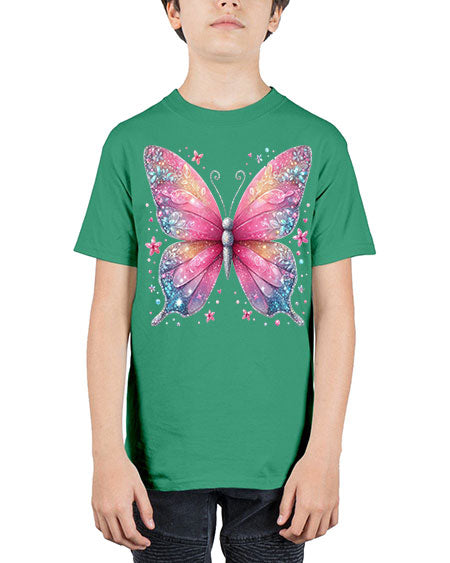 glitter butterfly 8# - butterfly - Youth Tee Unisex