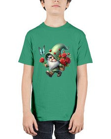 gnome with butterfly 24# - gnome - Youth Tee Unisex