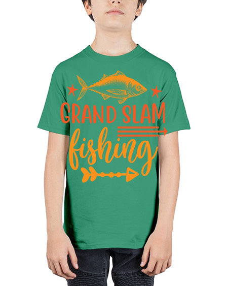 grand salm fishing 12# - shark-fish - Youth Tee Unisex