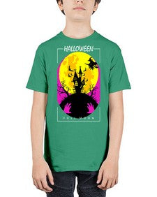 halloween full moon 500# - art pop art - Youth Tee Unisex