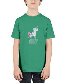happiness is believing in unicorns 159# - unicorn - Youth Tee Unisex