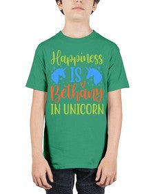 happiness is bethany in unicorn 165# - unicorn - Youth Tee Unisex