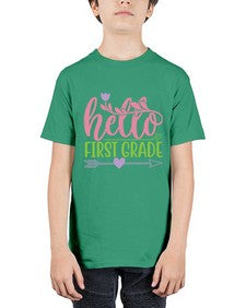 hello first grade 269# - first grade - Youth Tee Unisex