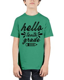 hello tenth grade 338# - tenth grade - Youth Tee Unisex
