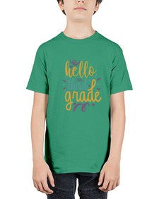 hello third grade 344# - third grade - Youth Tee Unisex