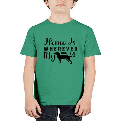 home is wherever my dog is 154# - dogs - Youth Tee Unisex