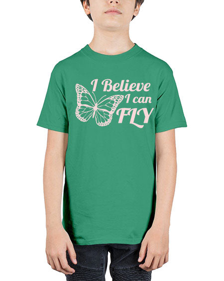 i believe i can fly  - butterfly - Youth Tee Unisex