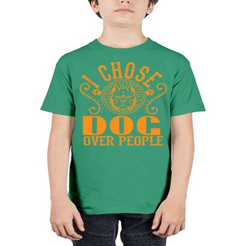 i chose dog over peole 160# - dogs - Youth Tee Unisex