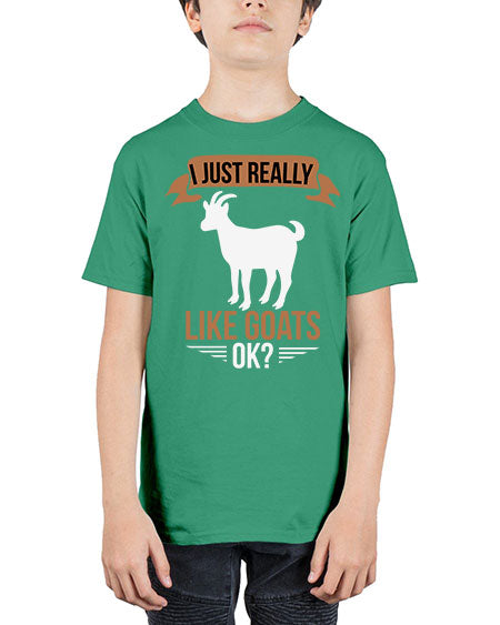 i just really like goats ok Style 3# - goat - Youth Tee Unisex