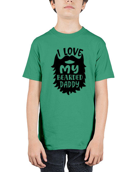 i love my bearded daddy Style 103# - baby - Youth Tee Unisex