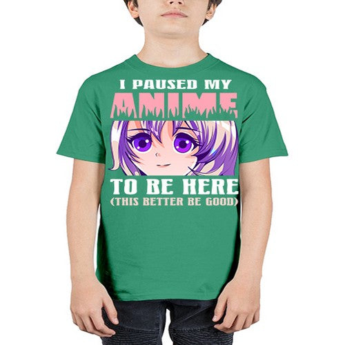i paused my anime to be here236# - anime - Youth Tee Unisex