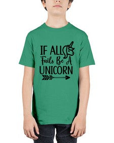 if all fails be a unicorn 219# - unicorn - Youth Tee Unisex