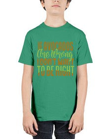 if avocados are wrong i dont want to be right 255# - Avocado - Youth Tee Unisex
