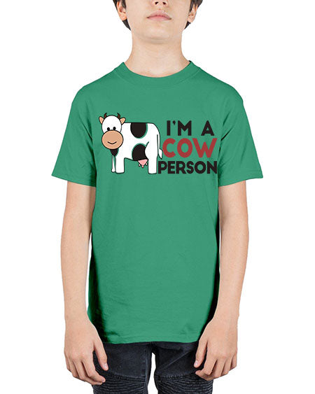 im a cow person - cow - Youth Tee Unisex