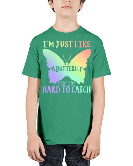 im just like a butterfly pretty to see - butterfly - Youth Tee Unisex