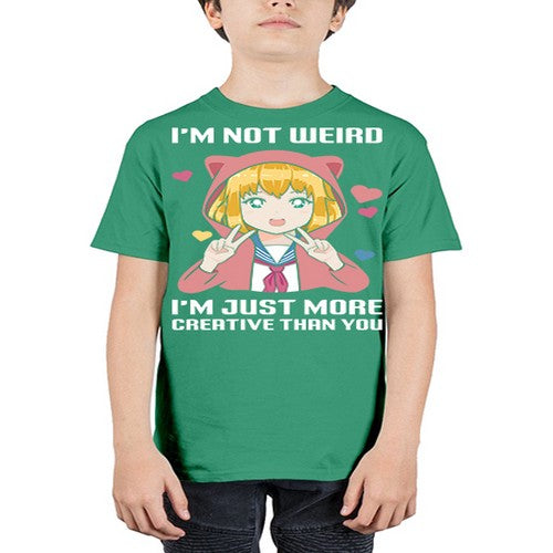 im not wierd im just more creative than you248# - anime - Youth Tee Unisex