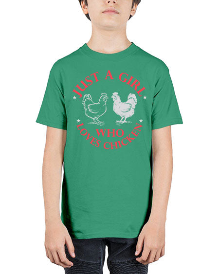 just a girl who loves chicken Style 3# - chicken - Youth Tee Unisex