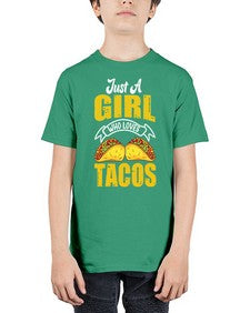 just a girl who loves tacos 1254# - tacos - Youth Tee Unisex