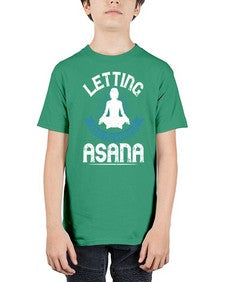 letting go is the hardest asana  407# - yoga - Youth Tee Unisex