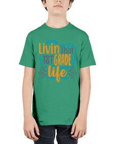 livin that first garde life 494# - first grade - Youth Tee Unisex