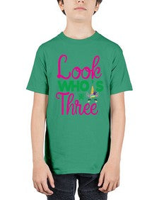 look whos three 266# - unicorn - Youth Tee Unisex