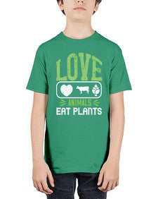 love animals eat plants 321# - vegan - Youth Tee Unisex