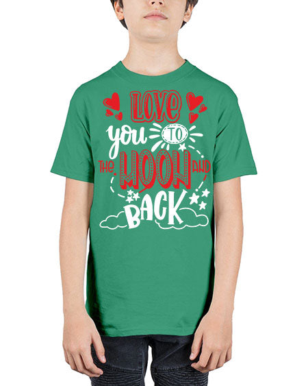 love you to the moon and back 4# - moon - Youth Tee Unisex